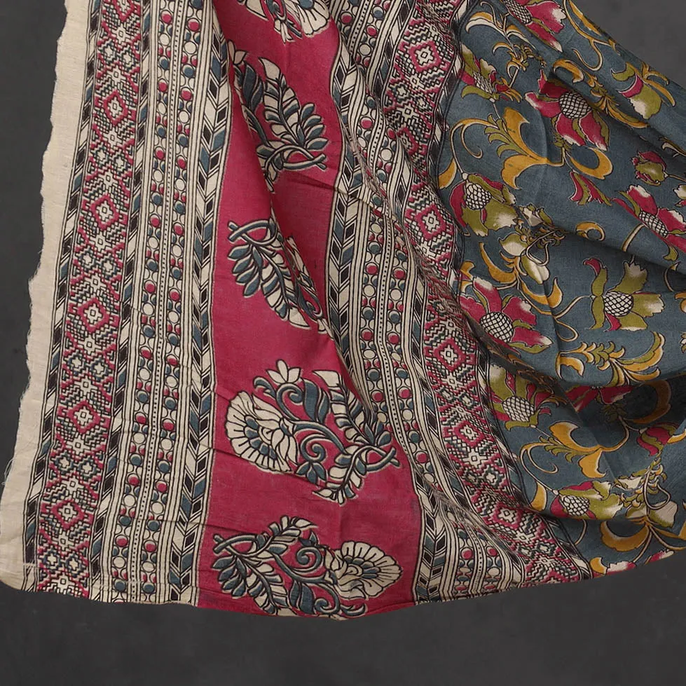 2pc Cotton Kalamkari Print Dress Material Set 14