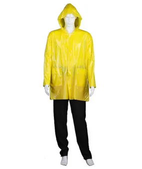 Adult Men's Sceary Clown Raincoat Costume , Yellow Halloween Costume