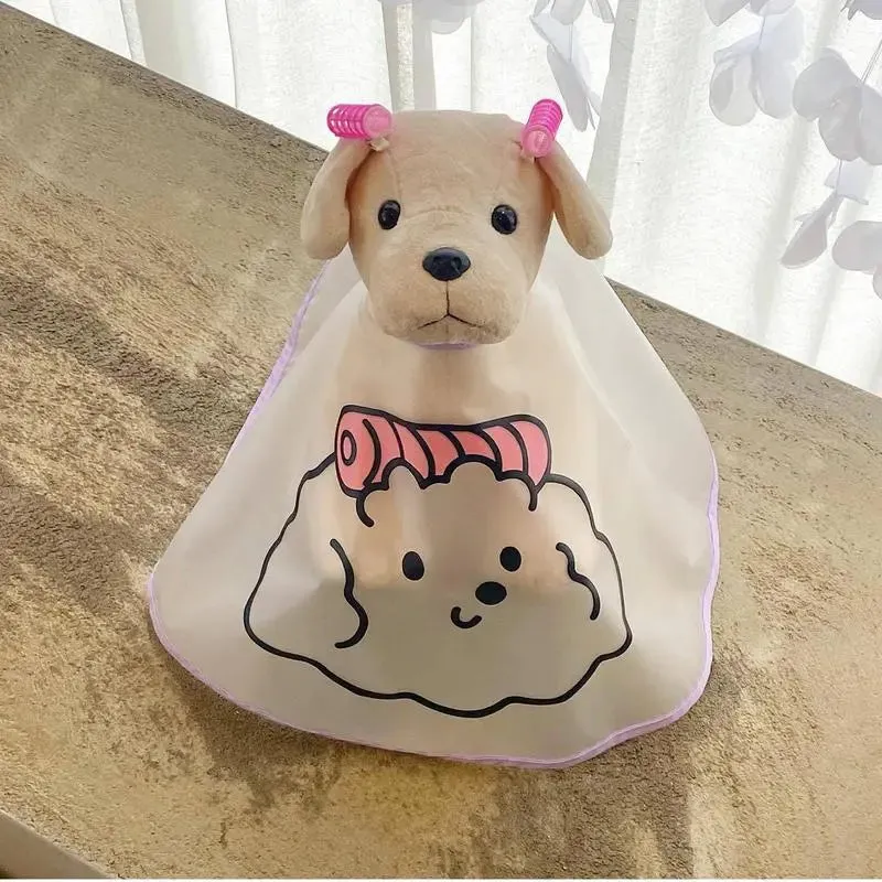 Anniepaw  Pet Clothes Cloak Dog Haircut Cloak Jacket For Dog Cat Tears Facial Care Waterproof Cloak Cloth Pet Supplies