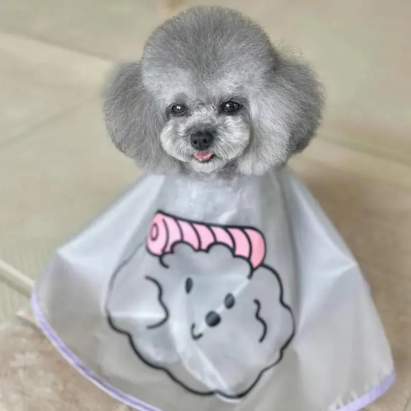 Anniepaw  Pet Clothes Cloak Dog Haircut Cloak Jacket For Dog Cat Tears Facial Care Waterproof Cloak Cloth Pet Supplies