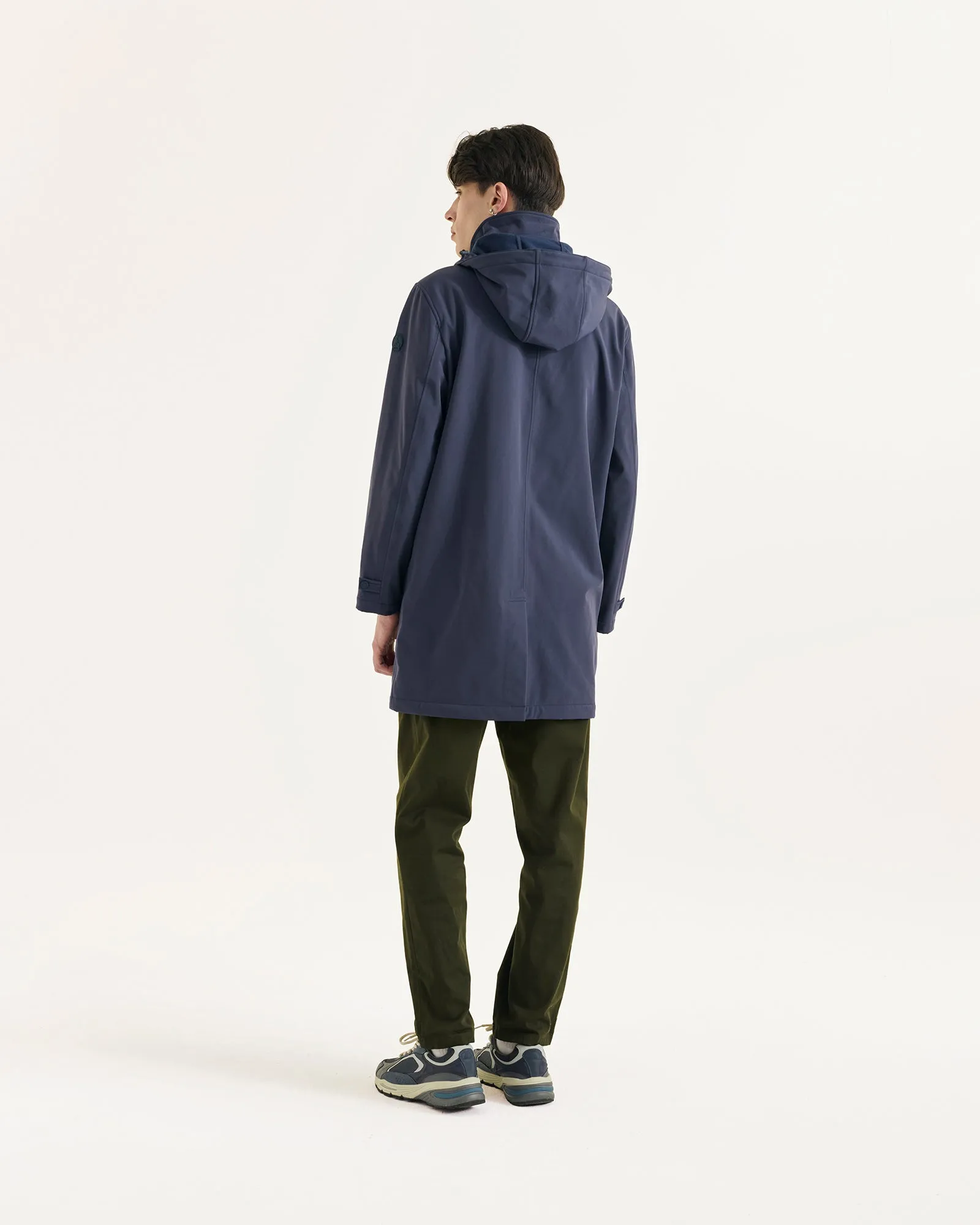 Athenes 2.0 waterproof jacket with detachable hood Navy