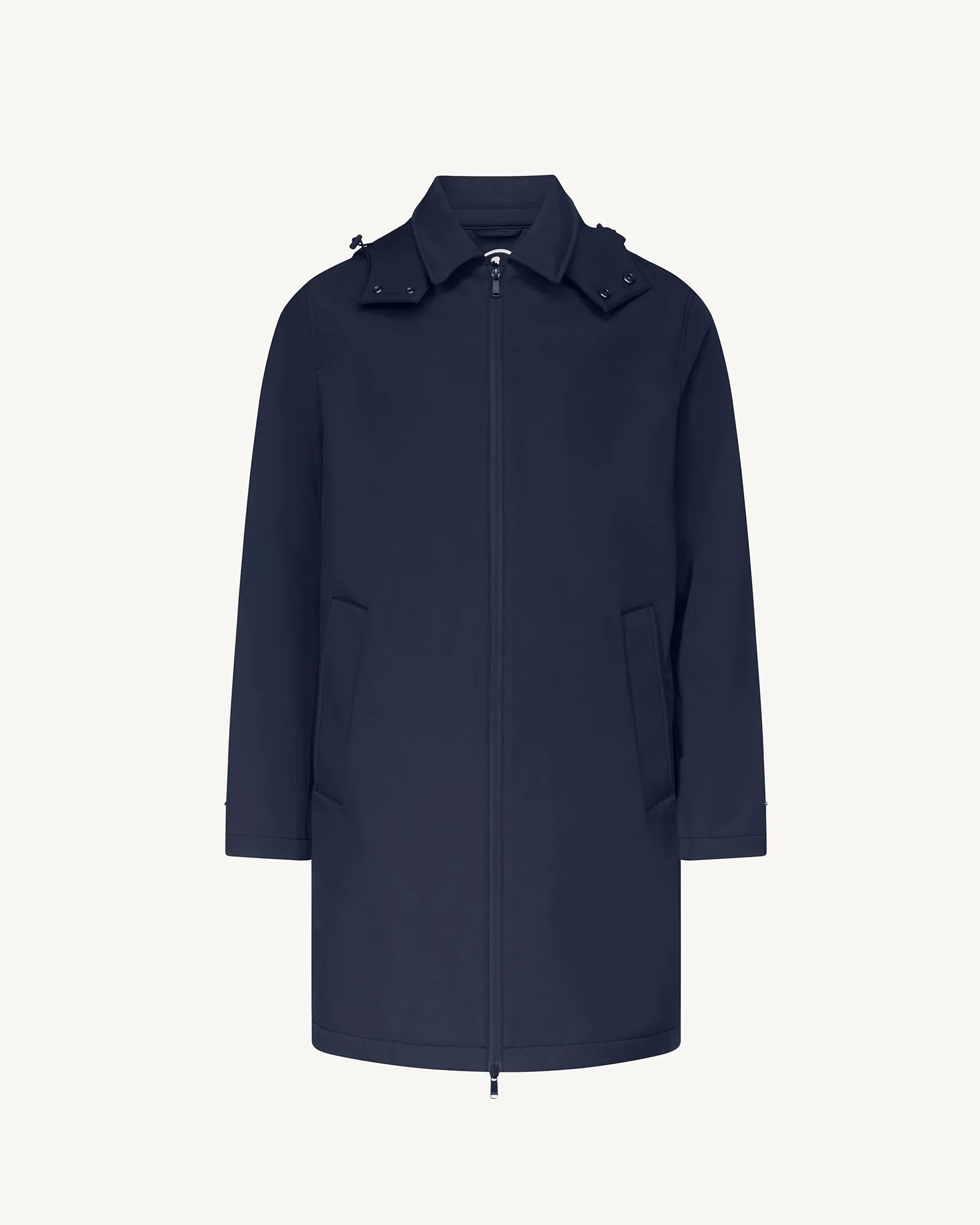 Athenes 2.0 waterproof jacket with detachable hood Navy