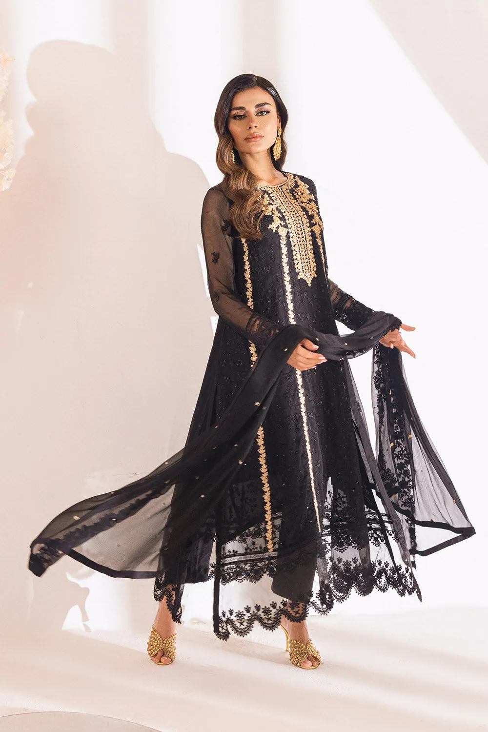 Azure Luxe Eid Embroidered Formal Collection – Raven Aura