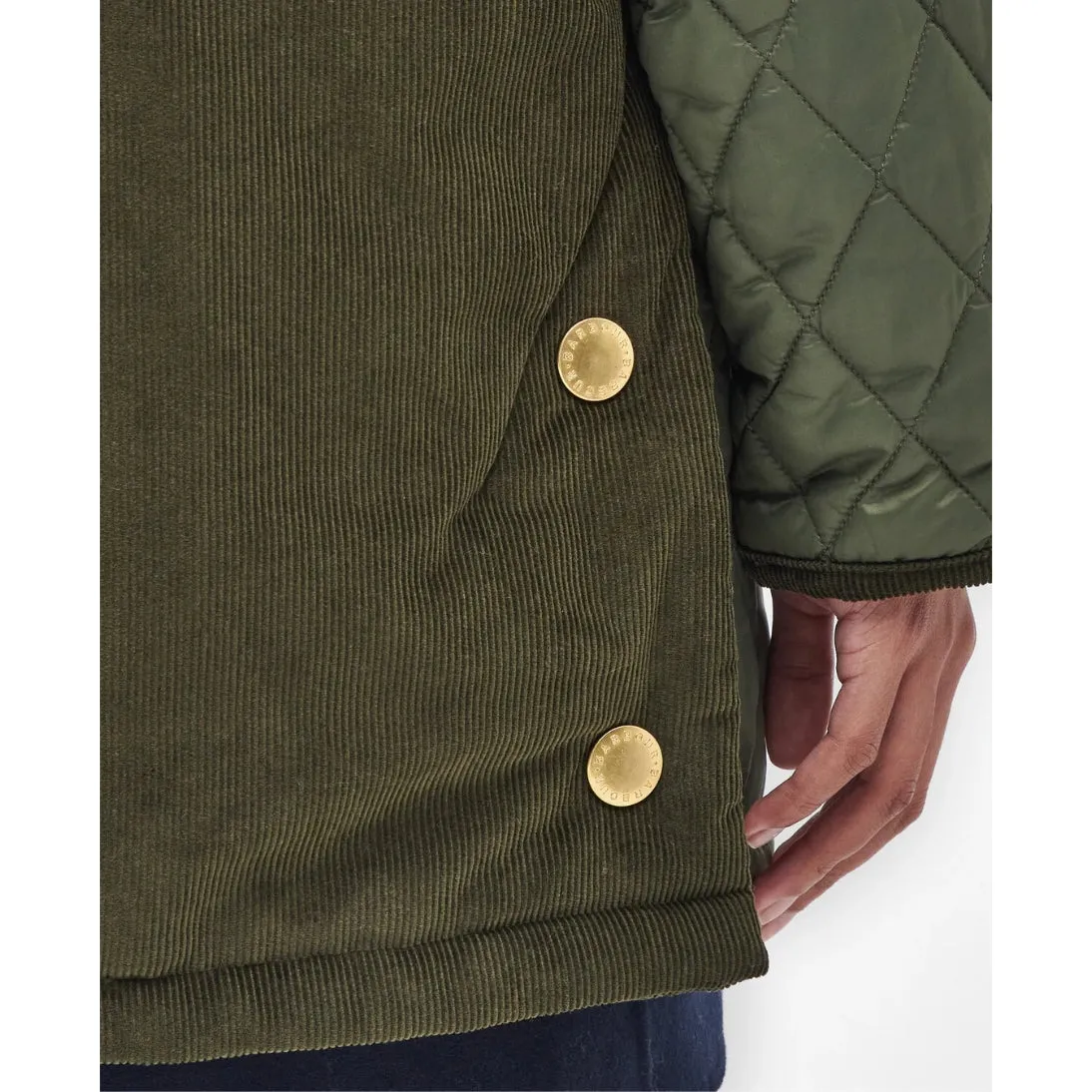 Barbour Reeth Patchwork Quilted Jacket Olive/Ancient LQU1758OL53