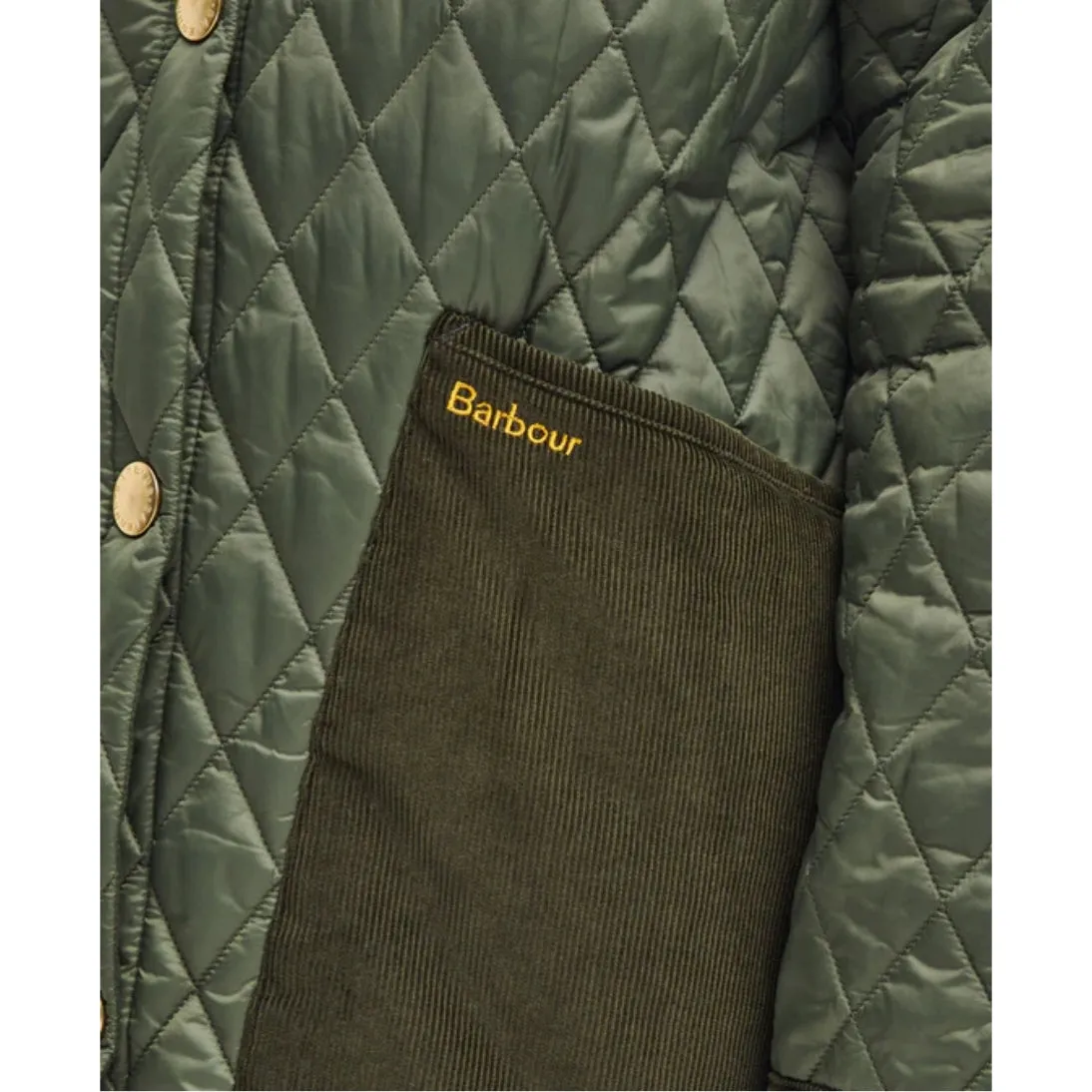 Barbour Reeth Patchwork Quilted Jacket Olive/Ancient LQU1758OL53