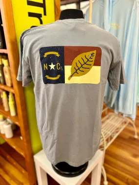 Bella Cotton NC Tobacco Flag Short Sleeve Pocket Tee