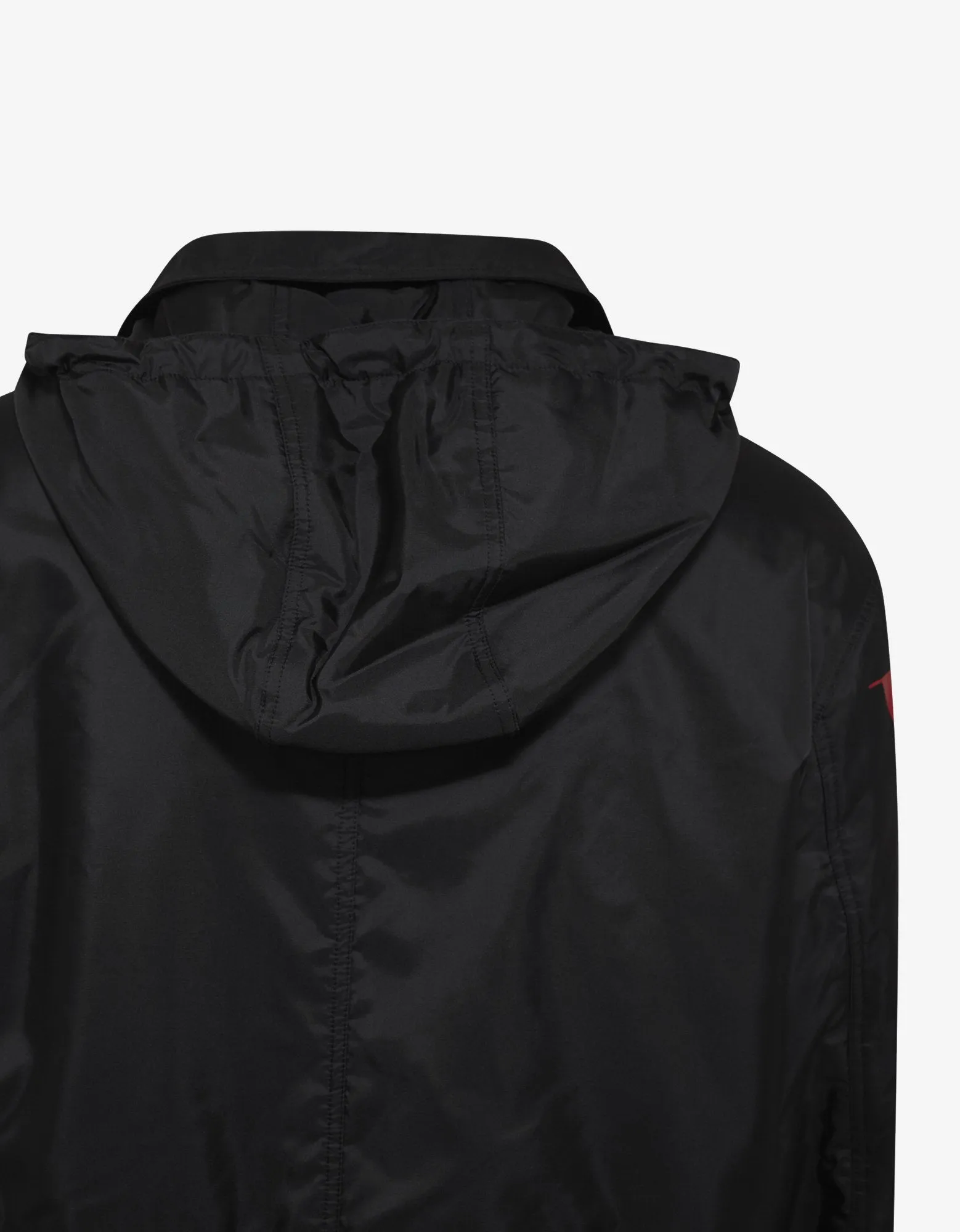 Black Logo Raincoat