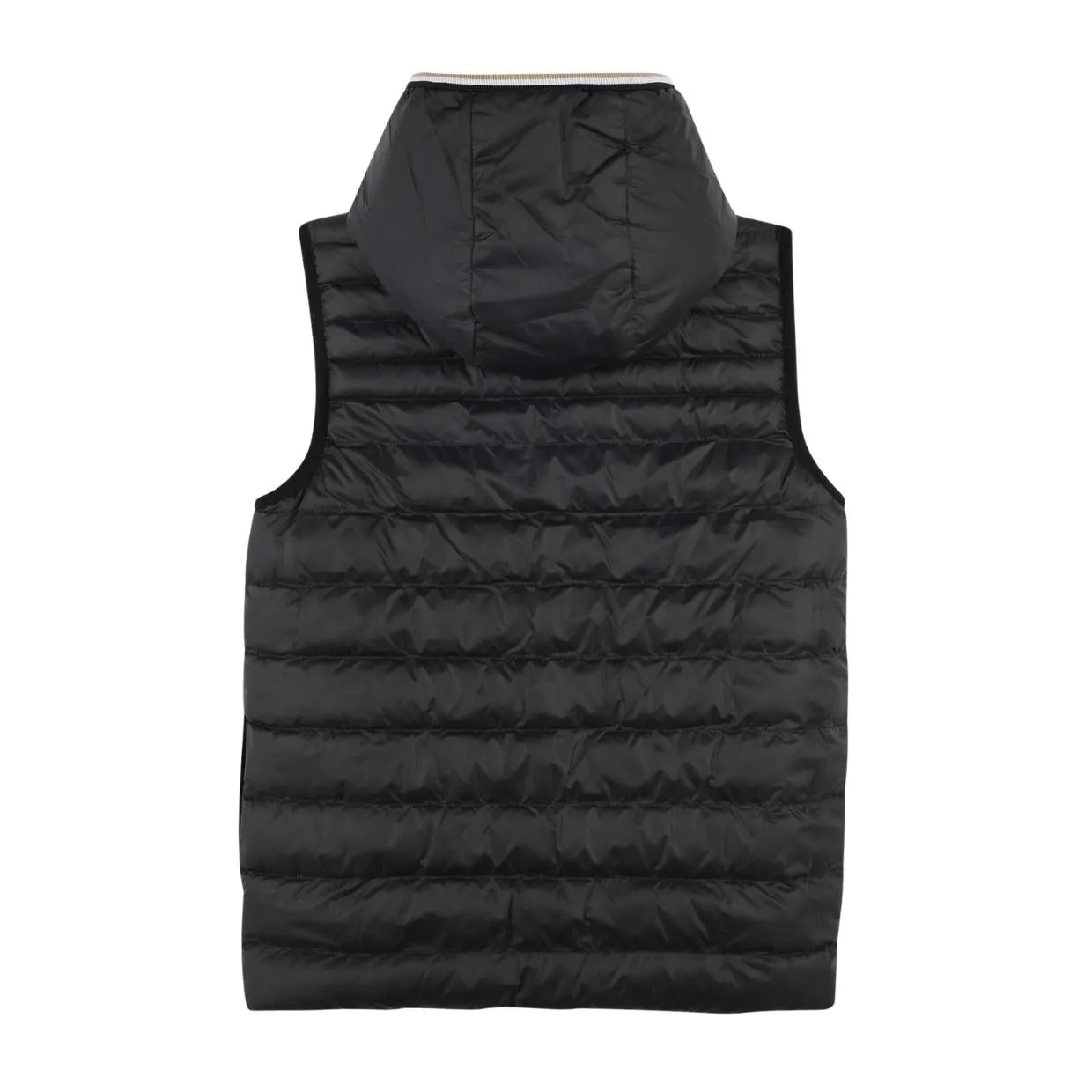 BOSS Kids Medium Grey Reversible Hooded Gilet