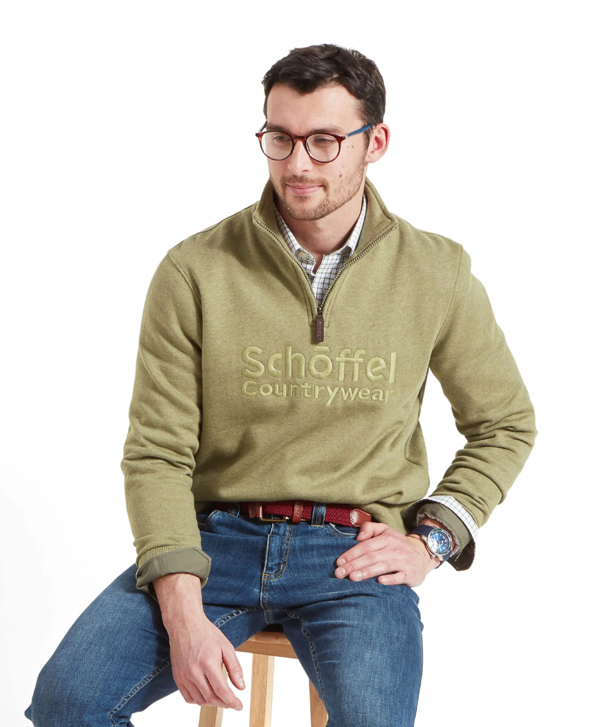 Bude Sweatshirt - Light Khaki Marl