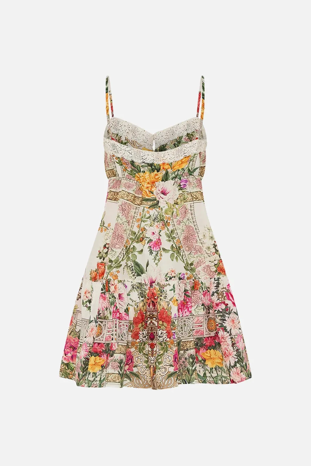 CAMILLA | EGYPTIAN ROSE SHORT PINTUCK DRESS WITH POCKETS