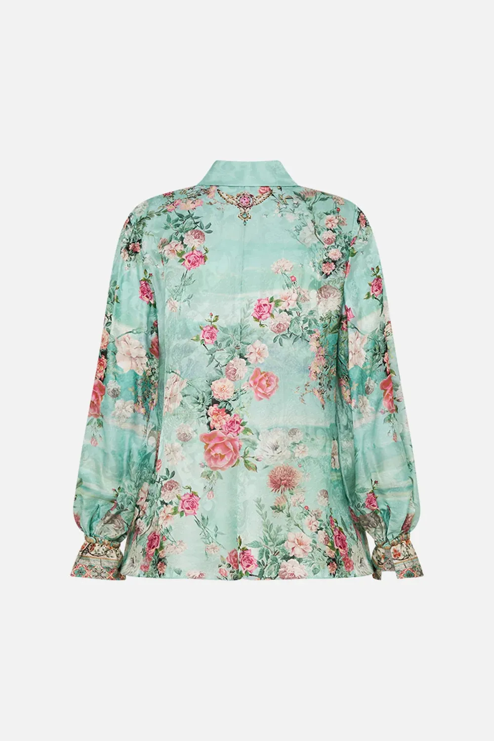 CAMILLA | THE JEWELLERY MUSEUM CURVED COLLAR BLOUSE