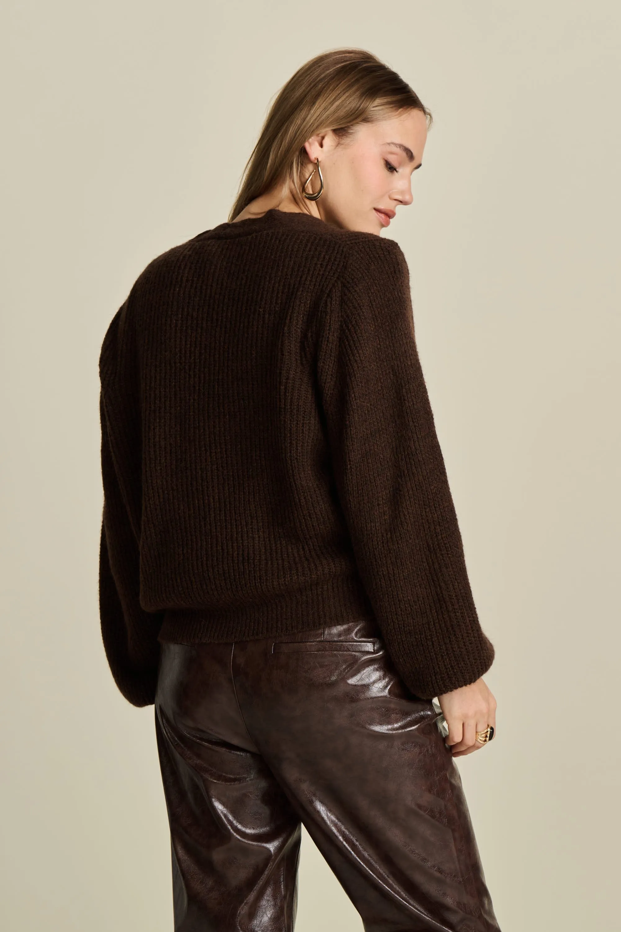 CARDIGAN - Brown