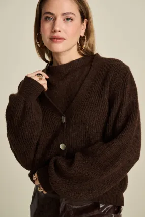 CARDIGAN - Brown