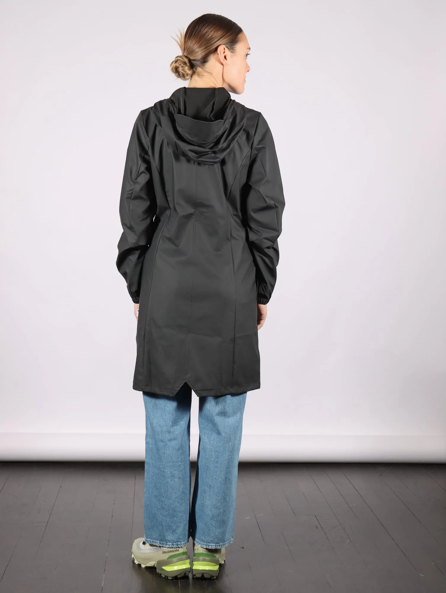 Cargo Curve W Jacket in Black by RAINS