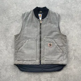 Carhartt 2000 heavyweight quilted vest jacket (L)