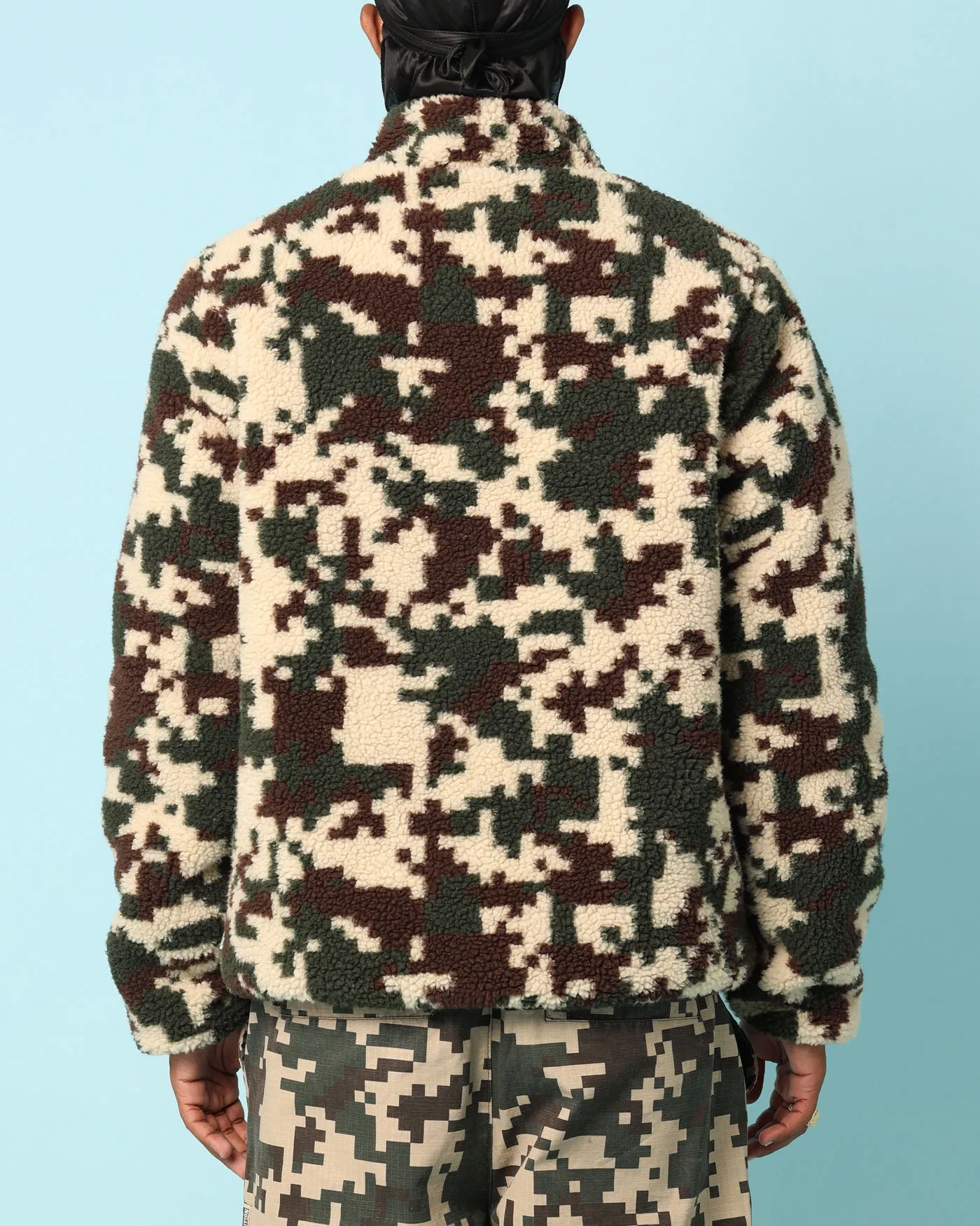 Carré Digi Sherpa Reversible Jacket Black/Camo