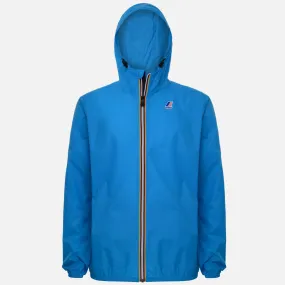 Claude - Unisex Packable Full Zip Waterproof  Rain Jacket in Blue California