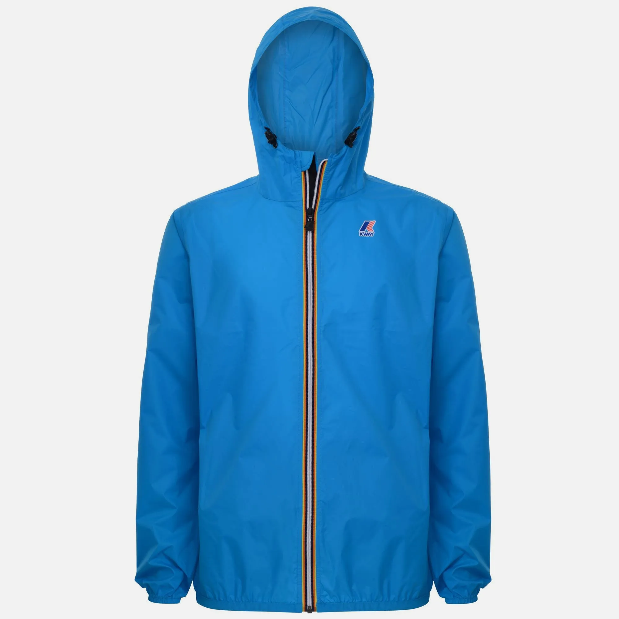 Claude - Unisex Packable Full Zip Waterproof  Rain Jacket in Blue California