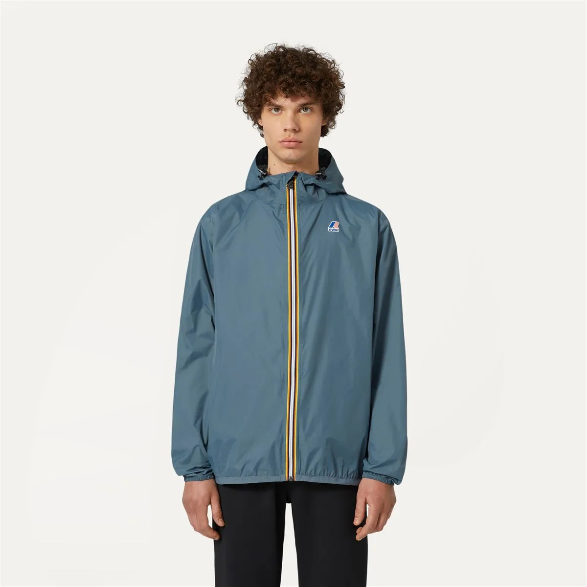 Claude - Unisex Packable Full Zip Waterproof  Rain Jacket in Grey Everest