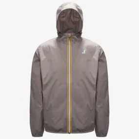 Claude - Unisex Packable Full Zip Waterproof  Rain Jacket in Grey Smoke