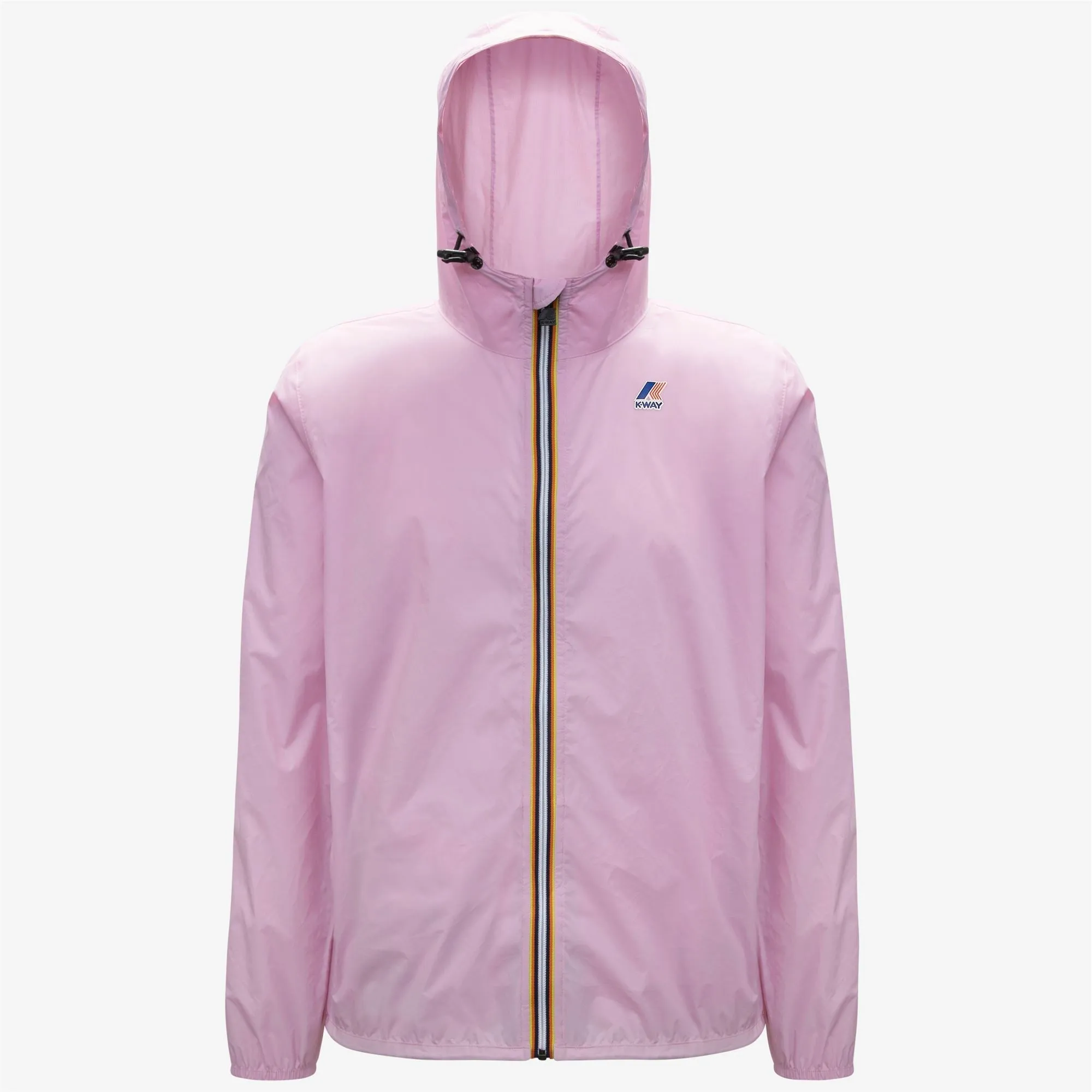 Claude - Unisex Packable Full Zip Waterproof  Rain Jacket in Pink