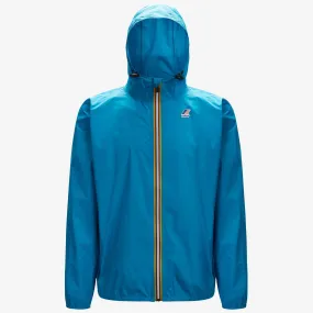 Claude - Unisex Packable Full Zip Waterproof  Rain Jacket in Turquoise Dk