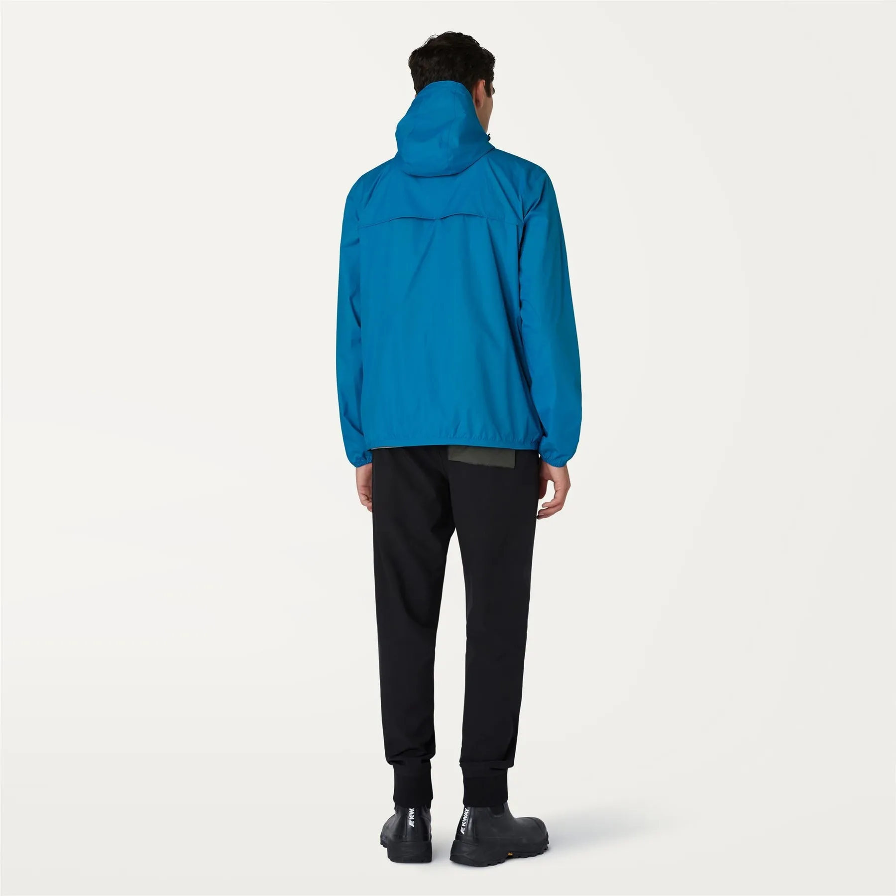 Claude - Unisex Packable Full Zip Waterproof  Rain Jacket in Turquoise Dk