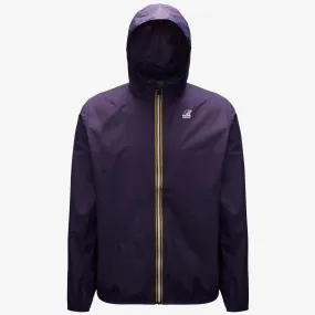 Claude - Unisex Packable Full Zip Waterproof  Rain Jacket in Violet