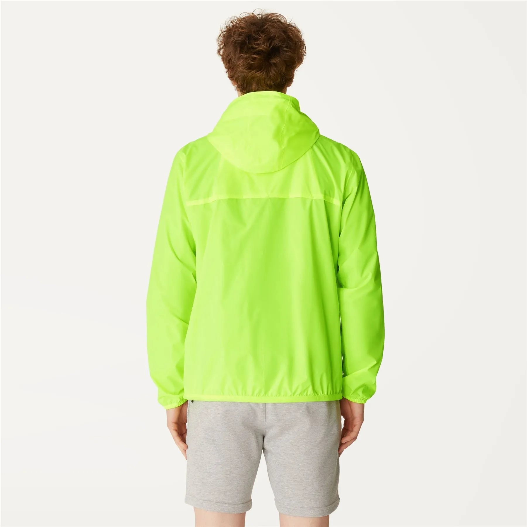 Claude - Unisex Packable Full Zip Waterproof  Rain Jacket in Yellow Soleil