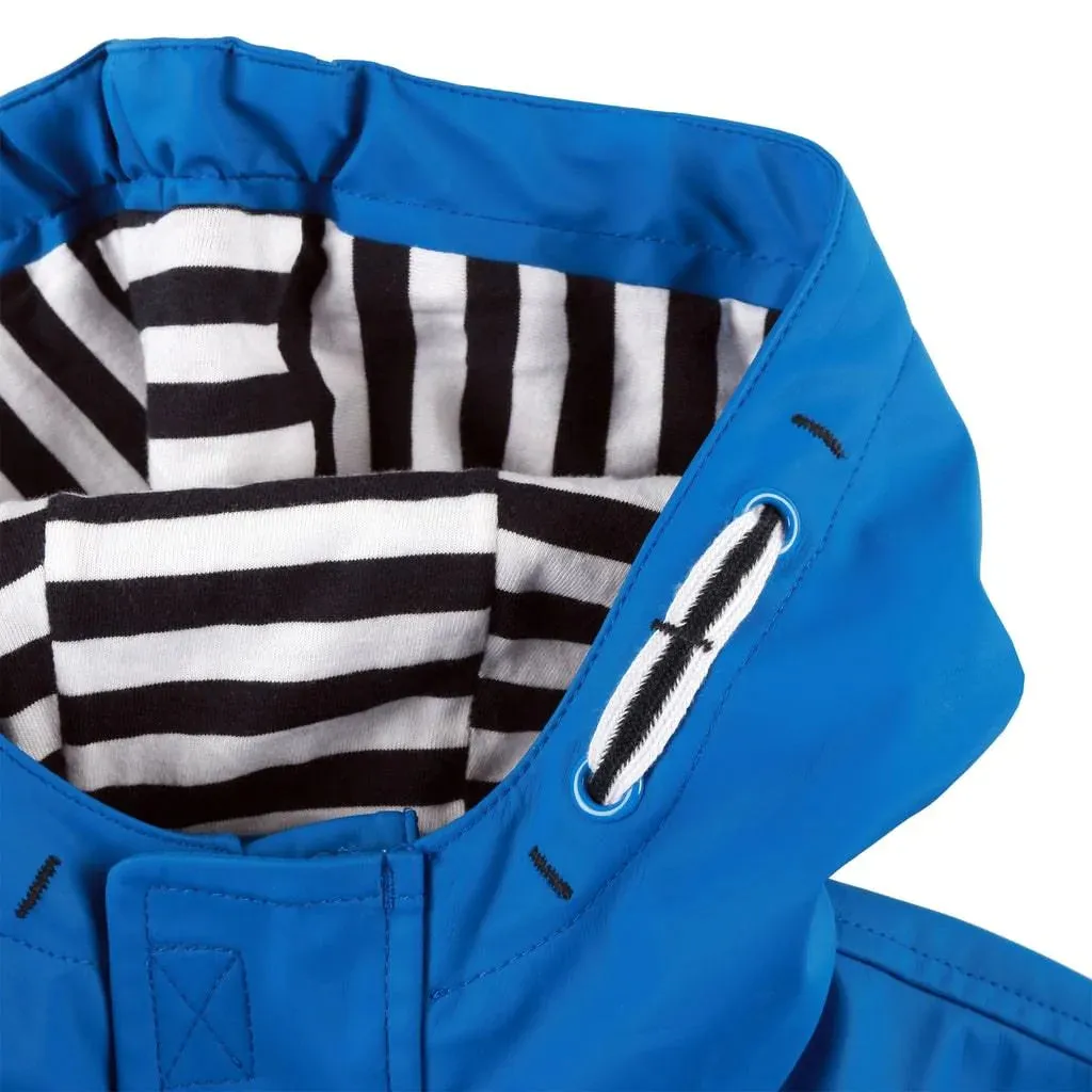 Conifere Blue Boys' Stripped Raincoat