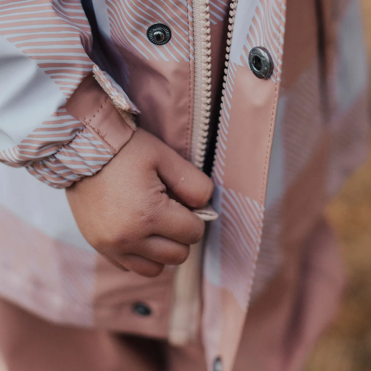 Crywolf Play Jacket Lilac Plaid Raincoat