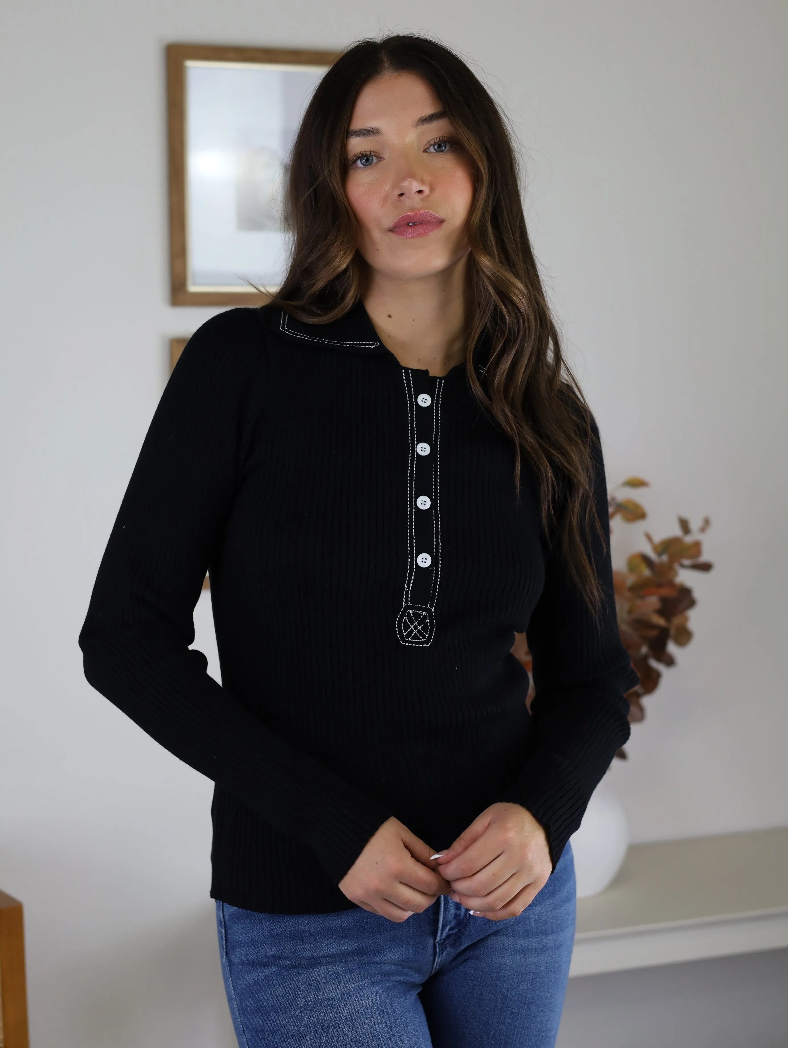 Cynthia Henley Sweater - Black