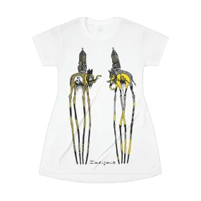 Dalí Elephants T-Shirt Dress (AOP) by Insignia