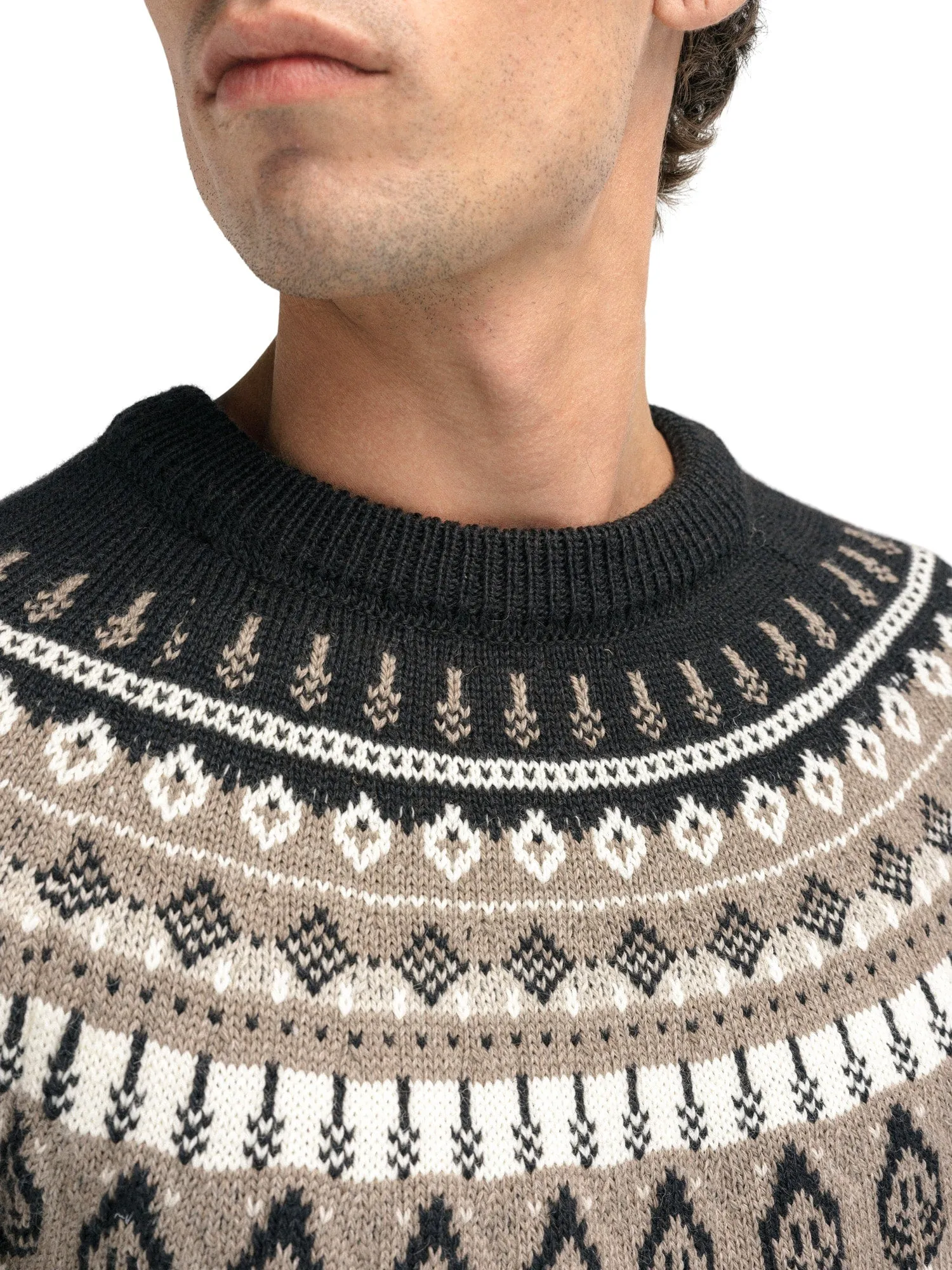 Dale of Norway | Sula Sweater | Men's | Coffee/Sand/Off White