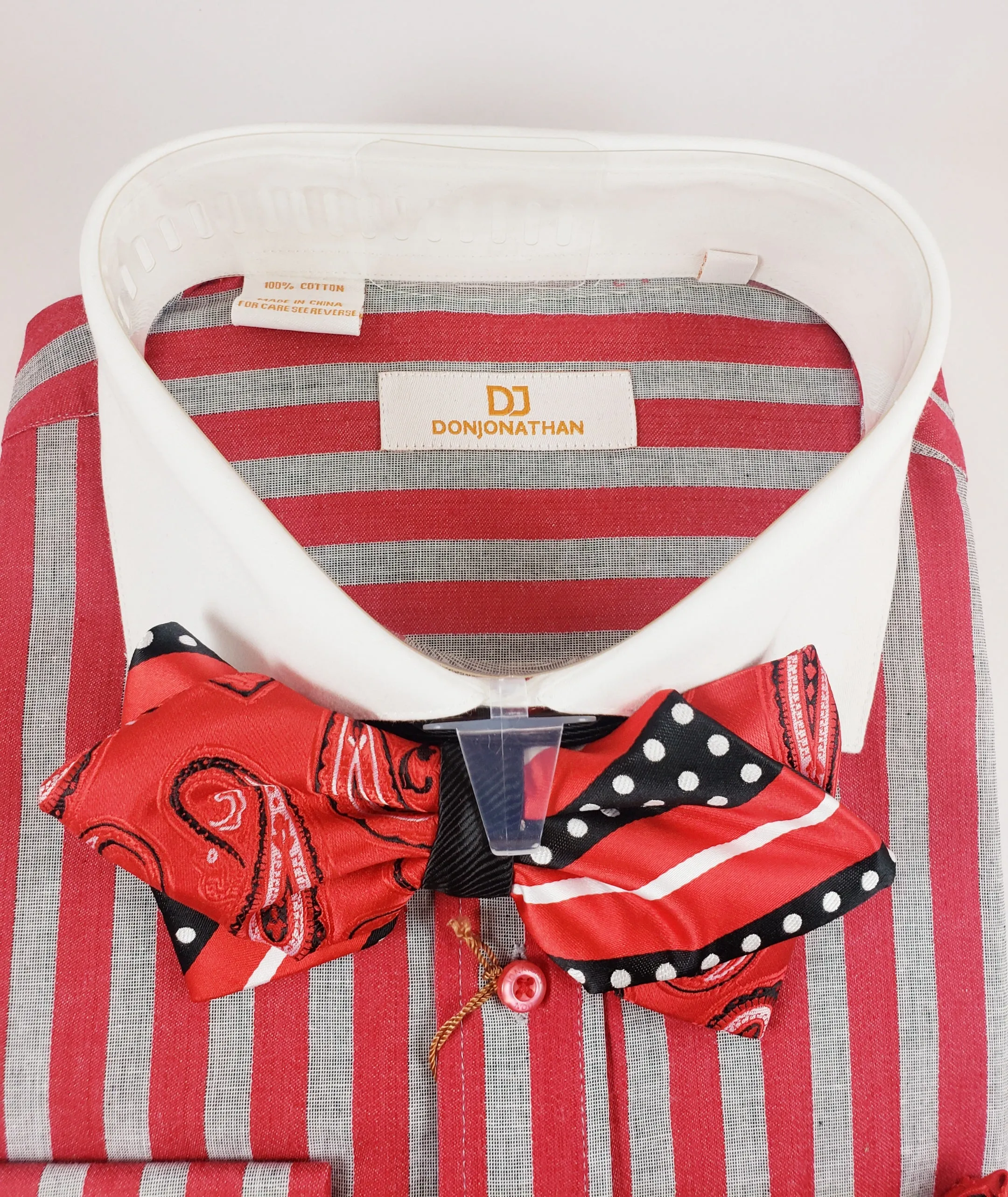 Don Jonathan Dress shirt with Bow Tie set