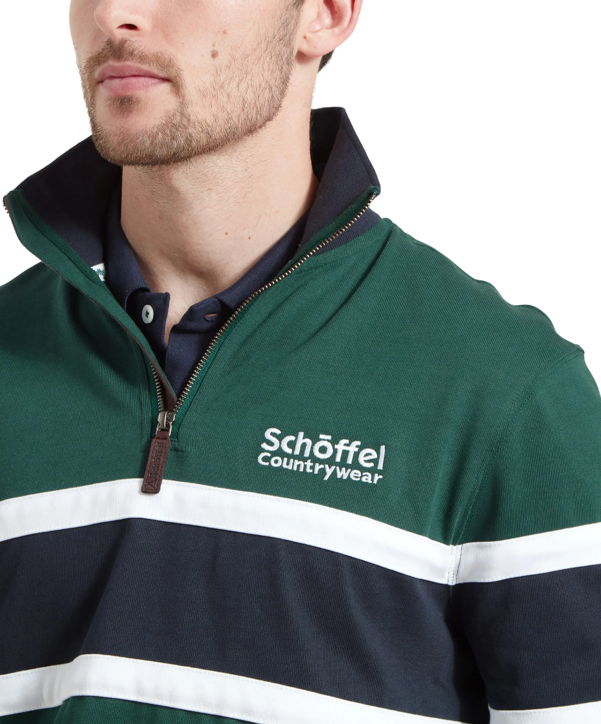 Exmouth Heritage Quarter Zip - Pine Green