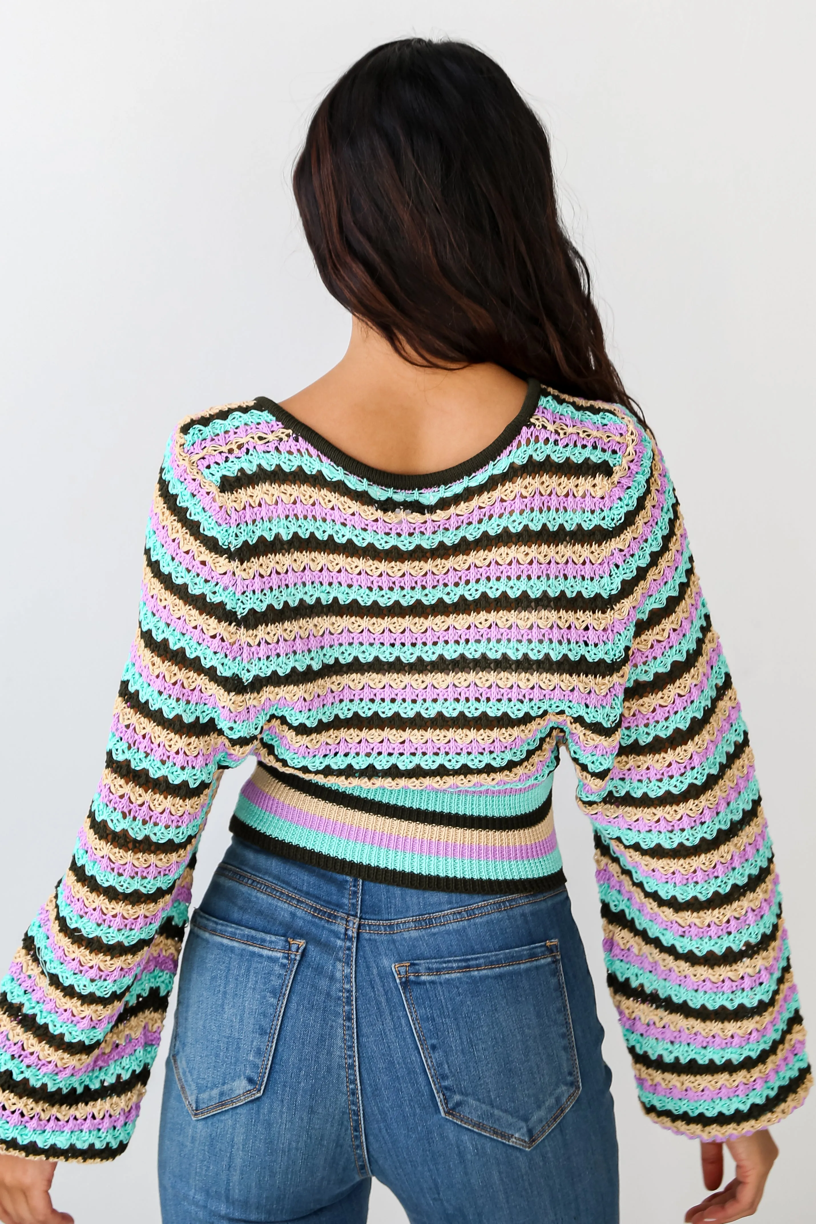 FINAL SALE - Admire You Crochet Knit Top