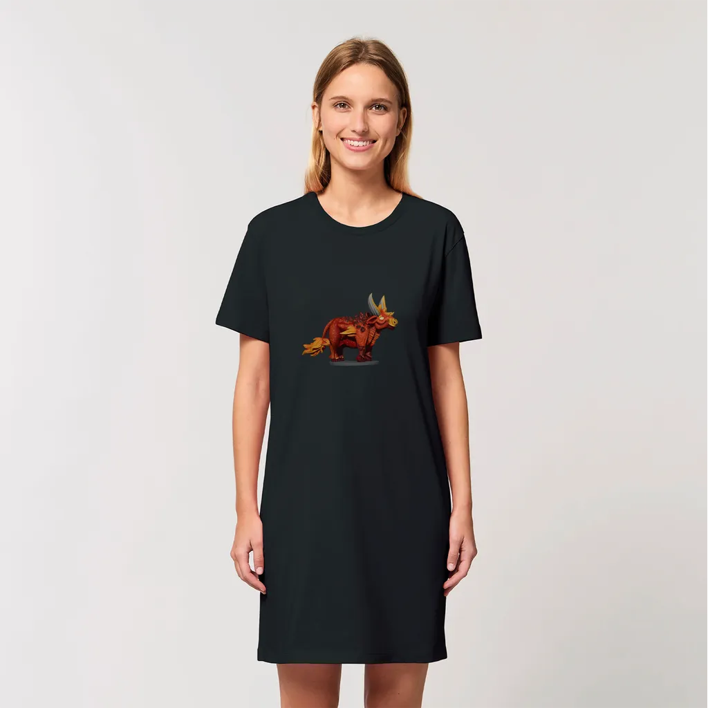 Fire Bull Organic T-Shirt Dress