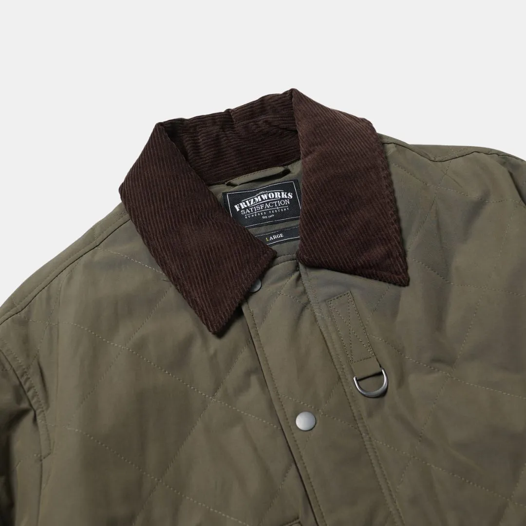 Frizmworks Quilted Heritage Hunting Jacket Olive