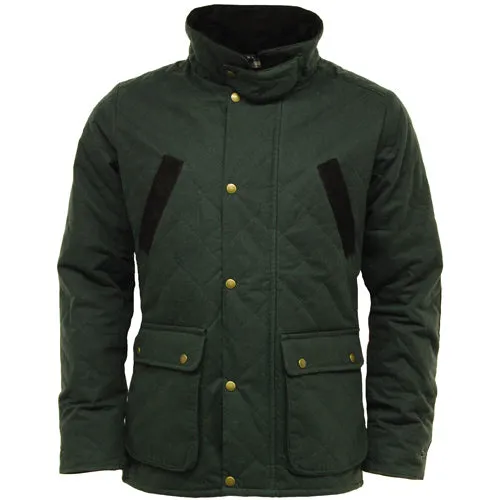 Game Oxford Quilted Wax Jacket - Stylish UK-Made Outerwear for Men - Durable and Warm