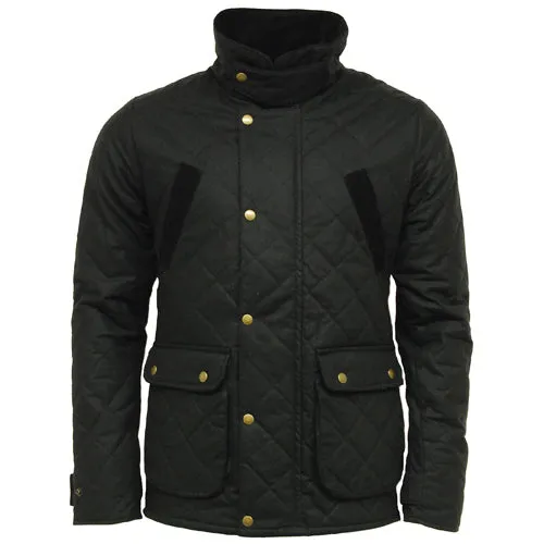 Game Oxford Quilted Wax Jacket - Stylish UK-Made Outerwear for Men - Durable and Warm