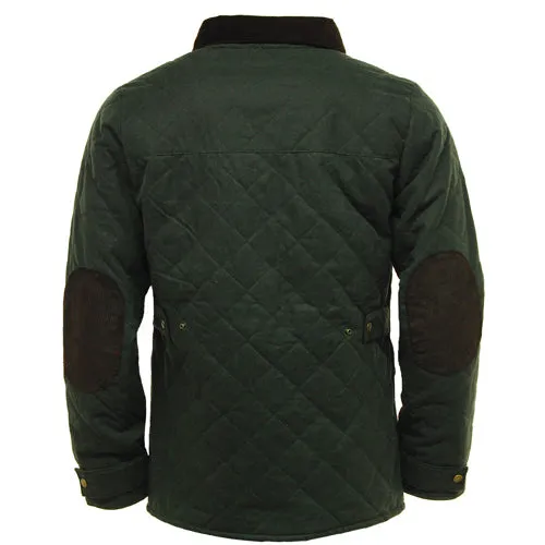 Game Oxford Quilted Wax Jacket - Stylish UK-Made Outerwear for Men - Durable and Warm