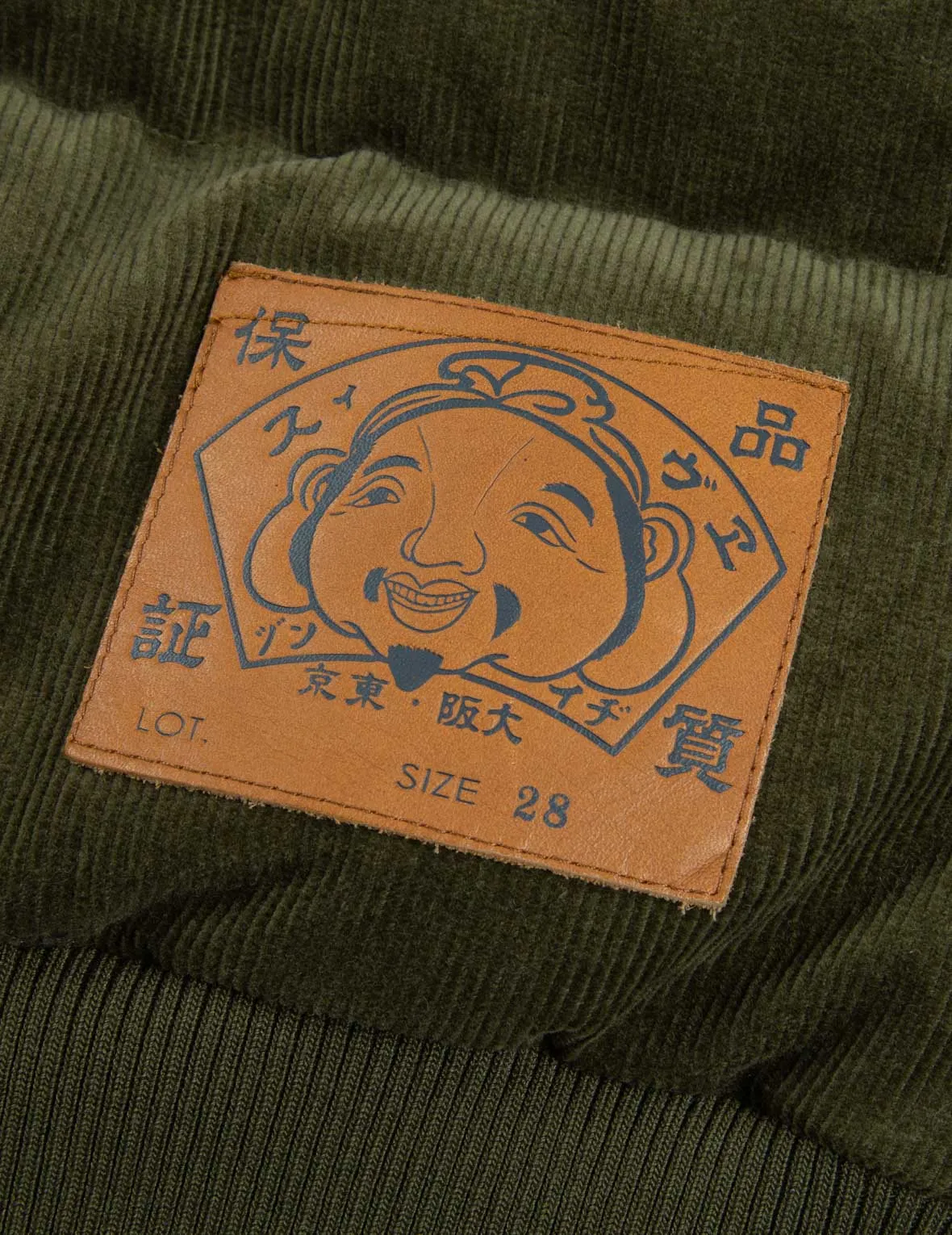 Godhead Embroidery Corduroy Down Jacket