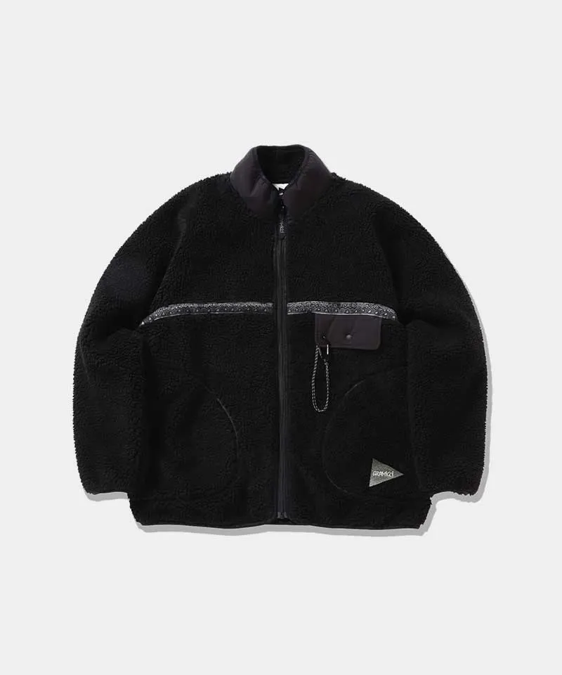 Gramicci x and wander W's JQ Tape Fleece Jacket