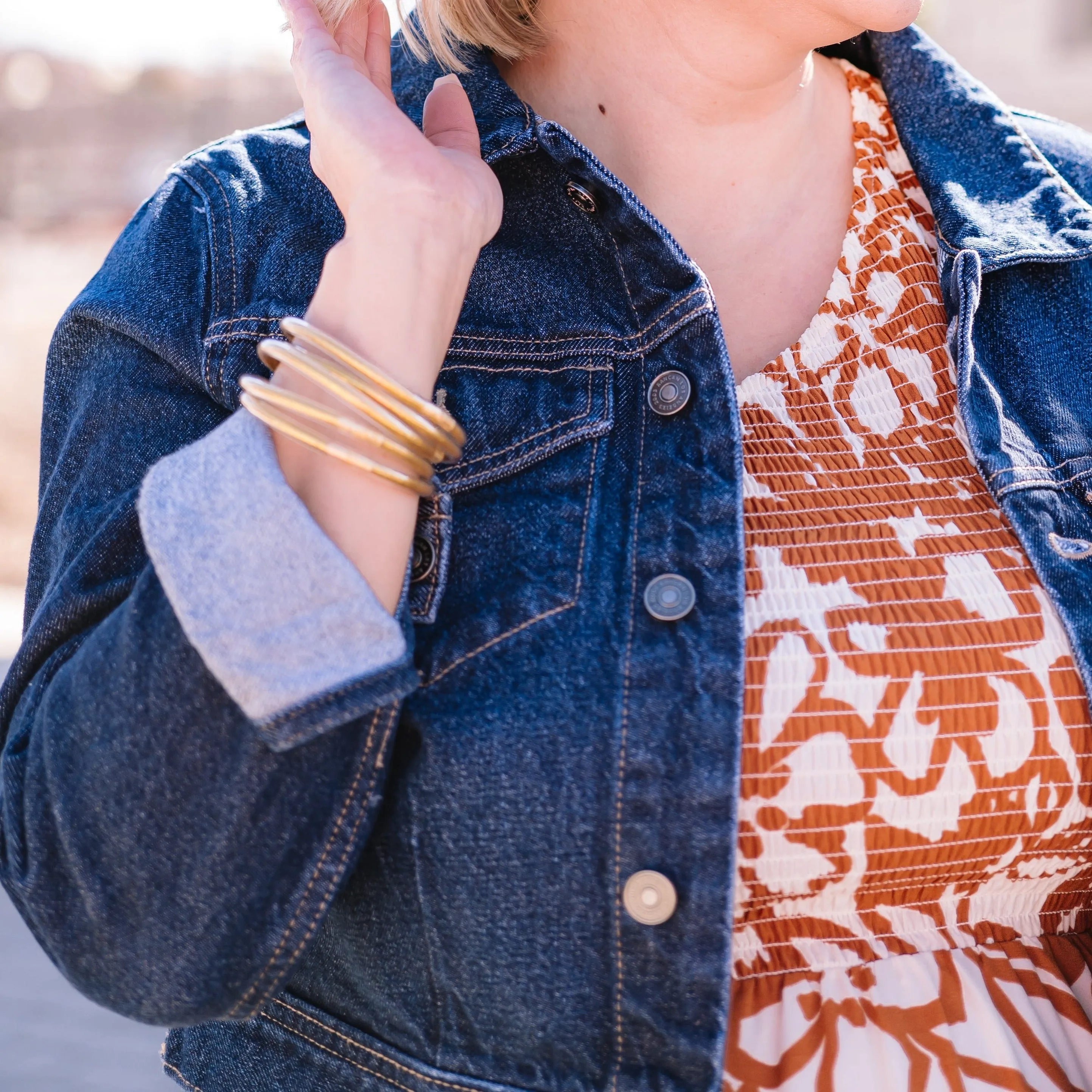 Grenada Dark Crop Denim Jacket