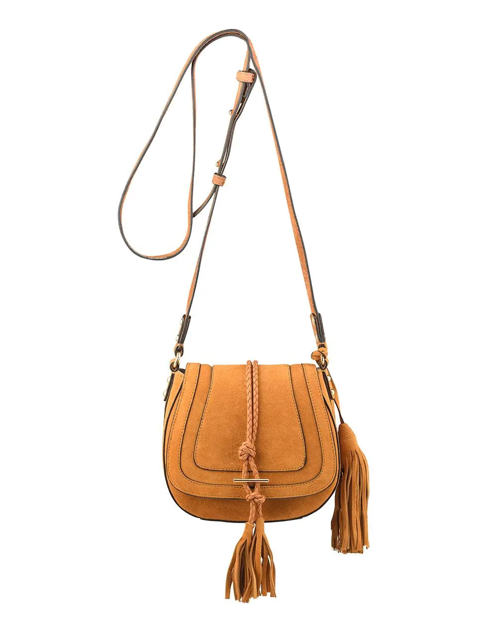 'Harriet' Saddle Bag - Desert Suede