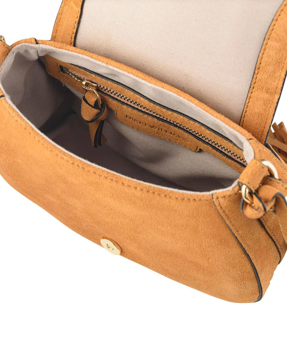 'Harriet' Saddle Bag - Desert Suede