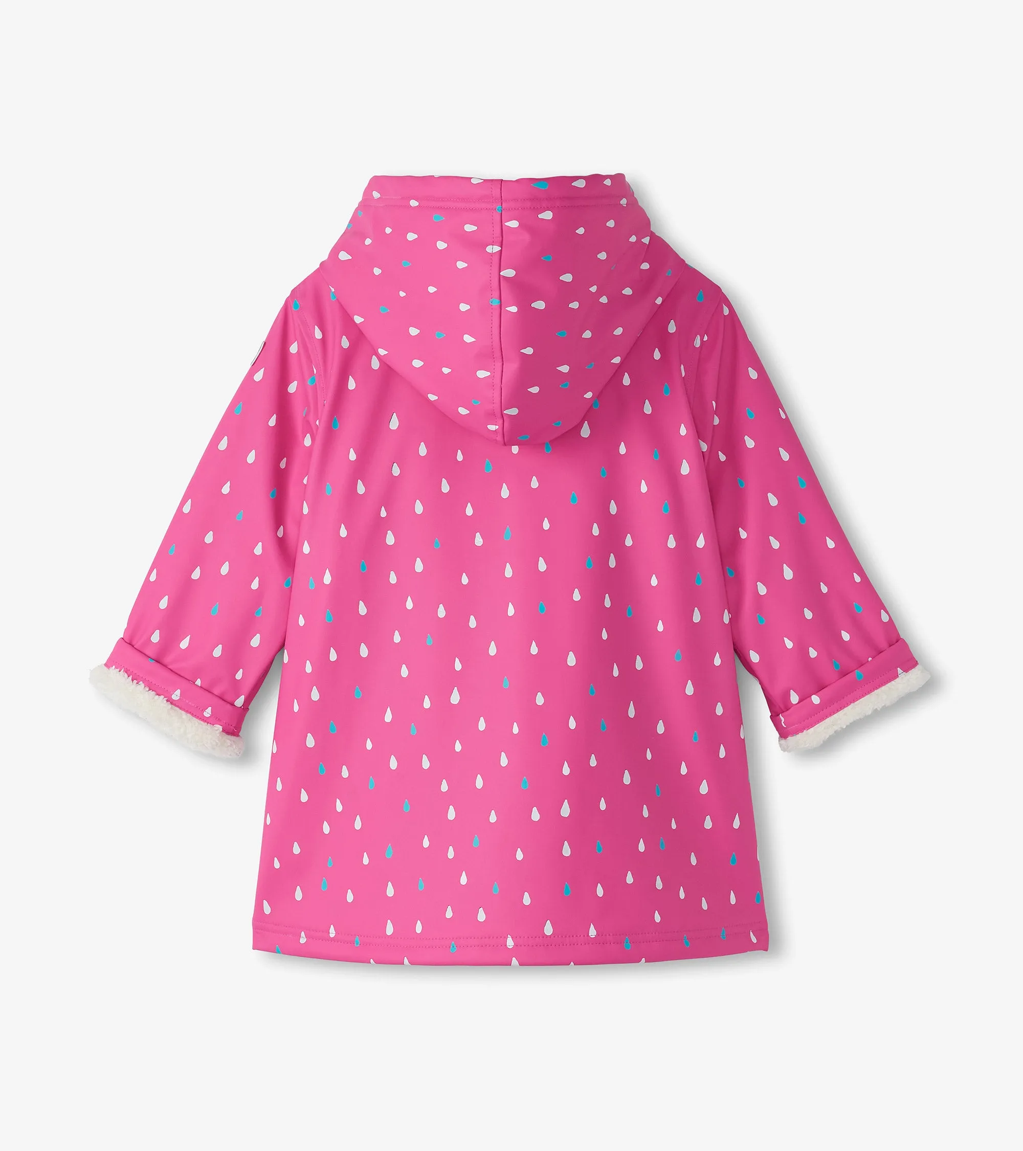 Hatley Tiny Dots Colour Changing Sherpa Lined Raincoat