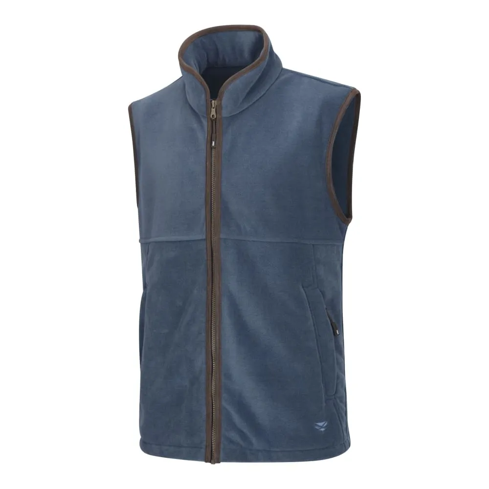 Hoggs Of Fife Men's Stenton Technical Fleece Gilet Slate Grey