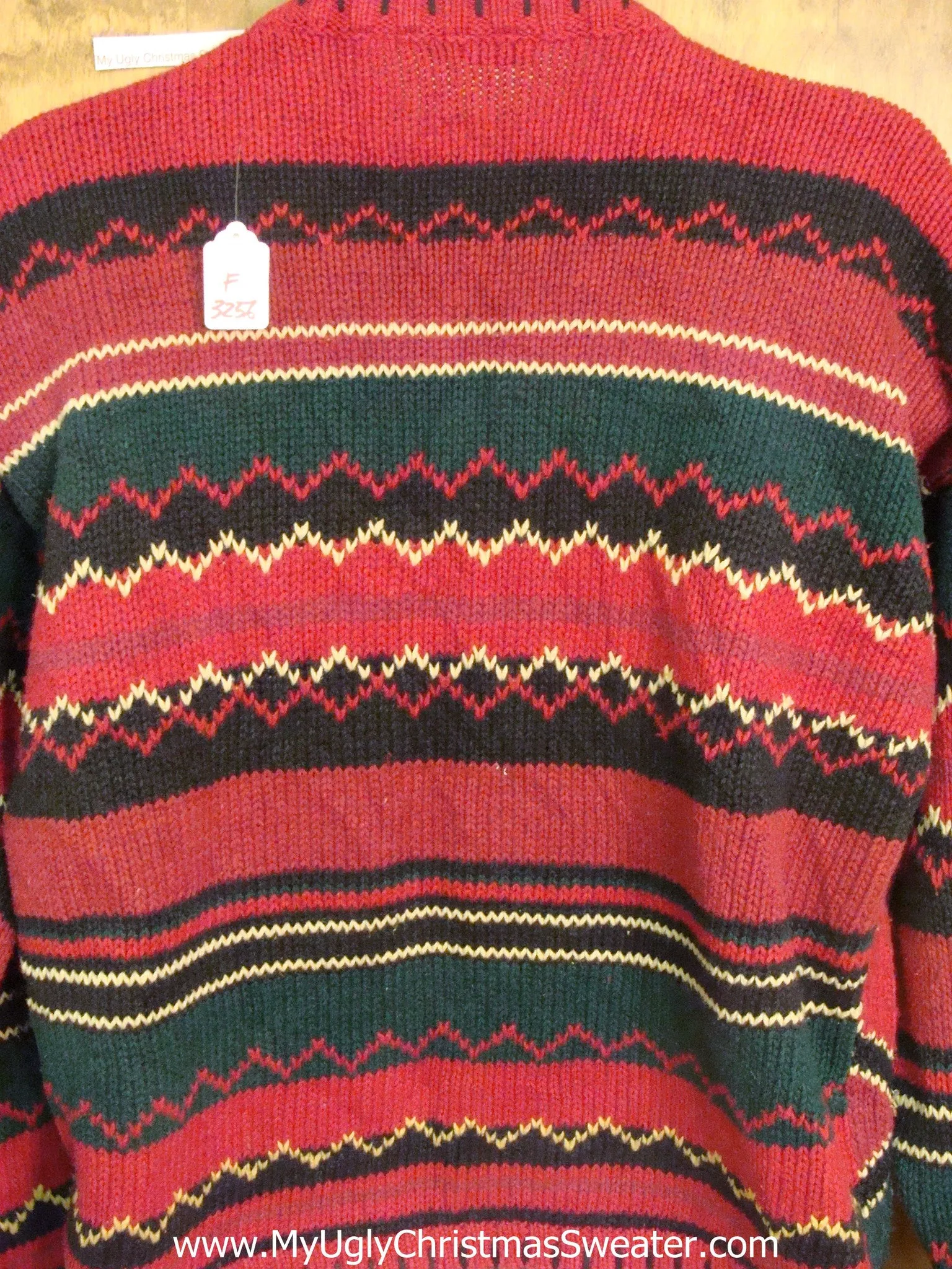 Horrible Hot Mess of Ugly Christmas Sweater Cardigan